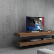 Elm TV Base in Walnut by J&M