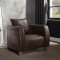 Kalona Accent Chair 59717 in Chocolate Leather by Acme