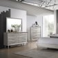 Ramon 5Pc Bedroom Set 222701 in Metallic Silver by Coaster