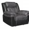 Saybrook Motion Sofa 609144 Charcoal & Black by Coaster