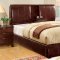 CM7027BR Webster Bedroom w/Brown Padded Platform Bed & Options