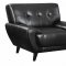 Leskow Sofa in Black Bonded Leather 505211 by Coaster w/Options