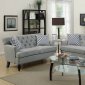 F6940 Sofa & Loveseat Set in Taupe Velveteen Fabric by Boss