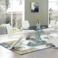 D1713DT Dining Table by Global w/Optional D9002DC White Chairs