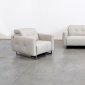 Duca Reclining Sofa Set 3Pc in Grey Full Leather by VIG