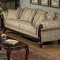 Beige Clarissa Carmel Fabric Traditional 2Pc Sofa & Loveseat Set