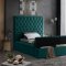 Bliss Bed in Green Velvet Fabric by Meridian w/Options