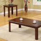 Espresso Finish Modern 3Pc Coffee Table & 2 End Tables Set