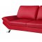 UFM151 Sofa 3Pc Set in Red Bonded Leather by Global