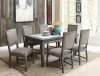 Freira Dining Set 5Pc 72115 in Antique Gray by Acme w/Options