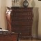 Brown Cherry Finish Traditional Bedroom w/Optional Items