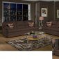 6525 Clara Sofa & Loveseat Set in Java Fabric by Chelsea