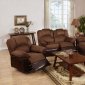 F6682 Motion Sofa in Chocolate Microfiber by Boss w/Options