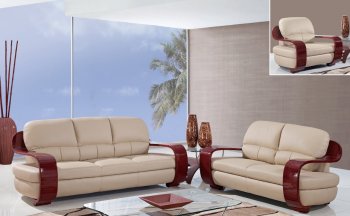 UA230 Sofa in Cappuccino Leatherette by Global Furniture USA [GFS-UA230]