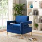 Noah Accent Chair 511 in Navy Velvet by Meridian