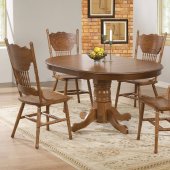 104261 Brooks 5Pc Dining Set by Coaster in Oak w/Options