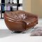 2505 Sofa in Brown Leather by ESF w/Optional Loveset & Chair