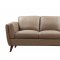 Mesa Sofa & Loveseat Set in Tan Ridge Leather by Leather Italia