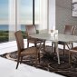 D2177DT Dining Table by Global w/Glass Top & Options