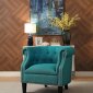 Karlock 2Pc Accent Chair Set 1220F3S in Teal by Homelegance