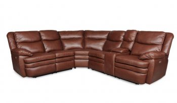 3149 Power Reclining Sectional Sofa in Cognac by Albany [ALSS-3149 Legacy Cognac]