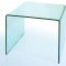 Clear Tempered Contemporary Glass Coffee Table