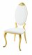 Fallon Dining Chair DN01190 Set of 2 in White & Gold by Acme