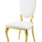 Fallon Dining Chair DN01190 Set of 2 in White & Gold by Acme