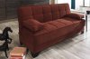 Nexo Sofa Bed Convertible in Terra Cotta Fabric by Mobista