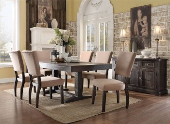 71710 Eliana Dining Table in Salvage Brown by Acme w/Options [AMDS-71710 Eliana]