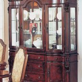 Tradional Style Buffet in Cherry and Antique Brown Finish