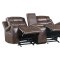 Putnam Recliner Sofa 9405BR in Brown Fabric by Homelegance