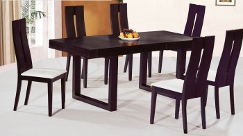 DT6059 Wenge Finish Modern Dinette With Square Legs [AHUDS-DT6059]