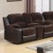 1301 Motion Sectional Sofa in Chocolate & Brown by Global