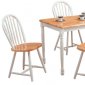 Natural & White Two-Tone Finish Modern 5Pc Dinette Set