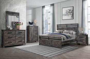 Arlo Bedroom Set 5Pc in Gray by Global [GFBS-Arlo Gray]