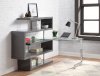 Buck II Writing Desk w/Shelf 93181 in Gray by Acme