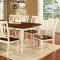 Dover CM3326WC-T Dining Table 5Pc Set in White & Cherry