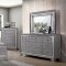 Cayla 5Pc Bedroom Set CM7779GY in Gray Fabric w/Options