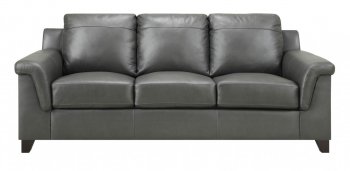 Leather Italia Sienna Sofa & Loveseat Set in Dark Gray w/Options [LIS-5053-SIENNA-8195]