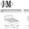 Sir Bed in Light Grey Leather by J&M