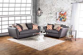 Belfield Sofa SM6202 in Gray Fabric w/Options [FAS-SM6202-Belfield]