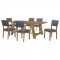 Sharon Dining Set 5Pc 104171 in Brown by Coaster w/Options