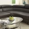 F6969 Sectional Sofa in Espresso Faux Leather by Boss