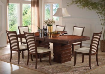 70020 Pacifica Dining Table in Cherry by Acme w/Optional Chairs [AMDS-70020 Pacifica]