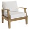 Marina Outdoor Patio 4Pc Set in Natural Solid Wood by Modway