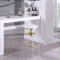 Venus Bar Stool 915 Set of 2 in White Faux Leather by Meridian