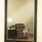 Black Silver Contemporary Wall Mirror