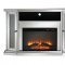 Hollywood Glam-F1018 Fireplace in Silver by Global