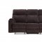 Aulada Motion Sofa 56905 in Chocolate Fabric by Acme w/Options